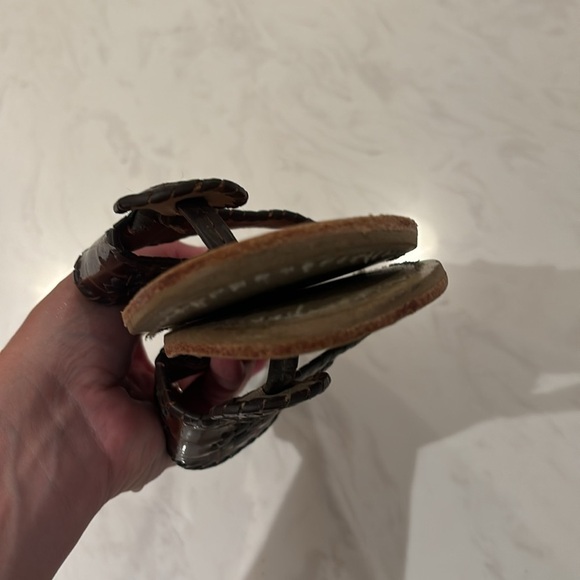 Jack Rogers Brown Embossed Croc Sandal - Picture 5 of 5